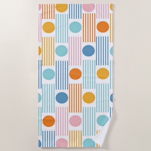 バケーション エキサイトメント ビーチ タオル (正面)