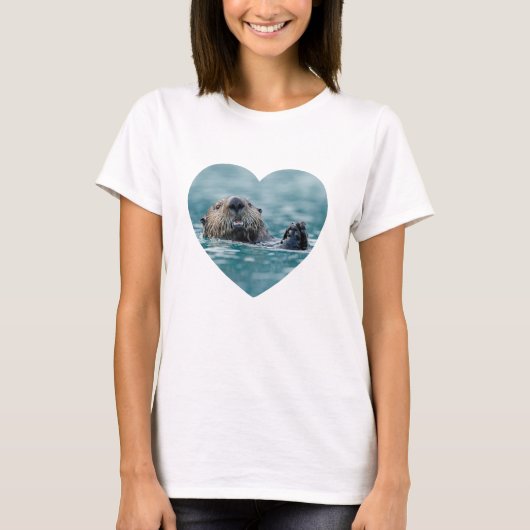 バケーション ハート 写真 Tシャツ (正面)