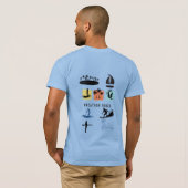 バケーション・バイブスTシャツ トロピカルでリラックスした旅スタイル Tシャツ (裏面フル)