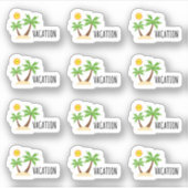 バケーション ホリデー トロピカルアイランド ブジョープランナー シール (正面)