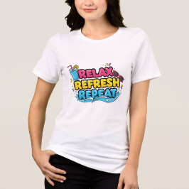 バケーション・ムード - リラックス、リフレッシュ、リピート Tシャツ