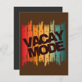 バケーション・モードの招待状 招待状 (正面/裏面)