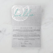 バケーション レンタル ウェルカム レター ビーチ Airbnb カード (内部)