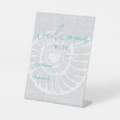 バケーション レンタル Airbnb Wifi パスワード ウェルカム ペデス 台座サイン (正面)