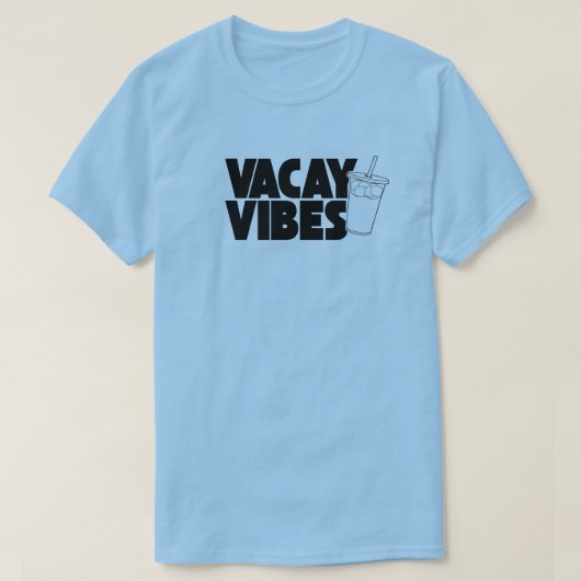 バケーション ヴァイブス 夏休み Tシャツ (デザイン正面)