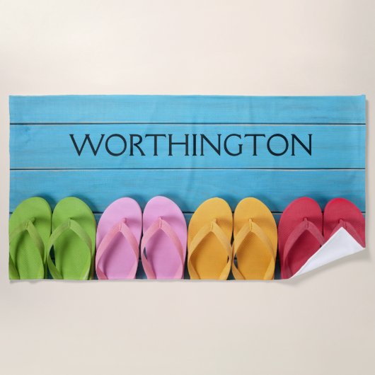 バケーション/懇親会/名前：ビーチタオル ビーチタオル