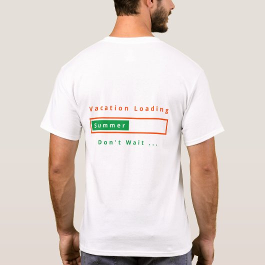バケーションTシャツ 夏 Tシャツ (裏面)