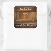 バケーローリングピンナチュラルウッドスクエア製品ラベル スクエアシール (バッグ)