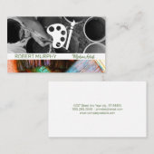 バケ絵を描ットブラシ | アーティストパレット 名刺 (正面/裏面)