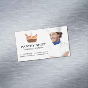 バゲットのバスケット Chef マグネット名刺