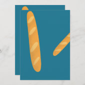 バゲットブレッドパン 招待状 (正面/裏面)