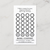 バゲルストップパンチカード ロイヤリティカード (裏面)