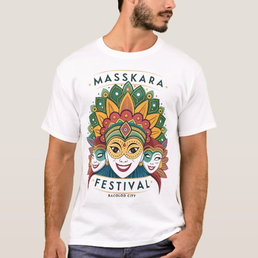 バコロド市マスカラフェスティバル Tシャツ (正面)