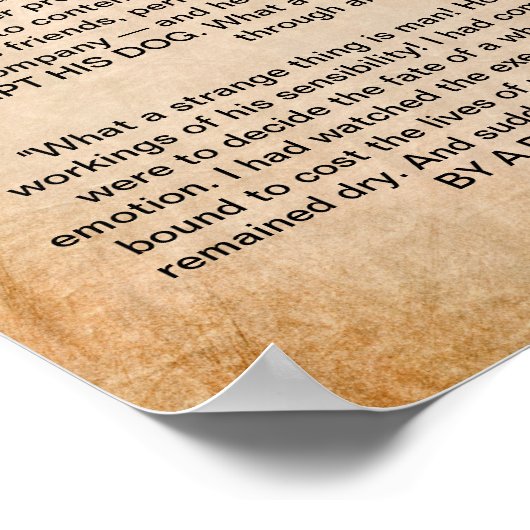 バサインスパイアノの戦いの後の犬のナポレオン ポスター (角)