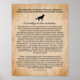 バサインスパイアノの戦いの後の犬のナポレオン ポスター