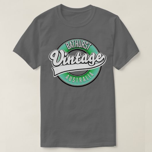 バサーストオーストラリアヴィンテージスタイル Tシャツ (デザイン正面)