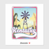 バサースト島カナダの旅行マップ シール (シート)