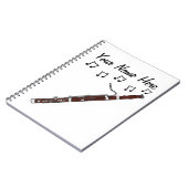 バサーンウッドウィンドミュージシャンミュージック先生カスタム ノートブック (左側)