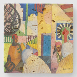 バザーで | Auguste Macke | ストーンコースター