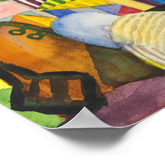 バザーで | Auguste Macke | ポスター (角)