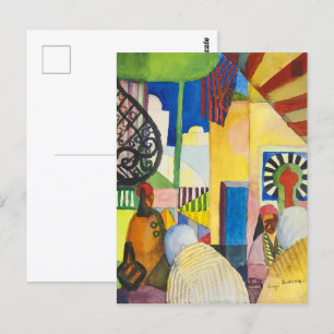 バザーで   Auguste Macke   ポストカード
