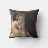 バザーのバックビュー（フランチェスコ・ヘイズ） クッション (裏面)