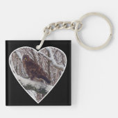 バザードオンスノーブランチインハート キーホルダー (裏面)