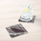 バザードオンスノーブランチコースター スクエアペーパーコースター (インサイチュ)