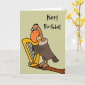 バザードズおもしろい遊ハープデザイン カード (黄色い花)