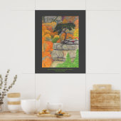 バザードズロースト秋クリーク滝州パーク ポスター (キッチン)