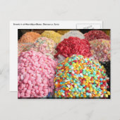 バザールのお菓子 – Damascus, Syria ポストカード (正面/裏面)