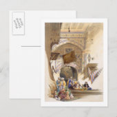 バザールのゲートウェイ、グランドカイロ、パブ。1846 (lithoo) ポストカード (正面/裏面)