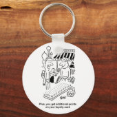 バザール爪、 ネイルのベッド キーホルダー (正面)