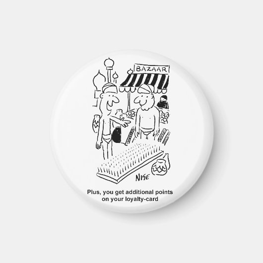 バザール爪、 ネイルのベッド マグネット (正面)