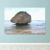 バシバのバルバドスビッグロックCanvas Print キャンバスプリント (インサイチュ (ウッドフロア))