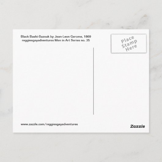 バシバズーク軍隊マンバイジャンレオンジェローム ポストカード (裏面)