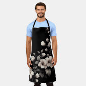 バシフルなハイビスカス エプロン (着用した状態)