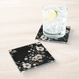 バシフルなハイビスカス ガラスコースター