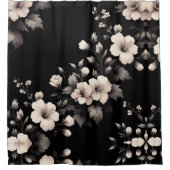 バシフルなハイビスカス シャワーカーテン (正面)