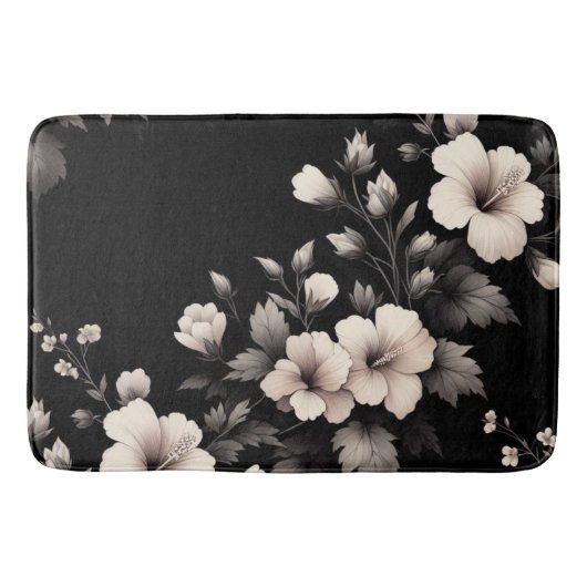 バシフルなハイビスカス バスマット (正面)