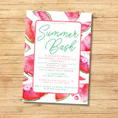 バシャバシャサマー祭りプールパーティーの招待状 招待状