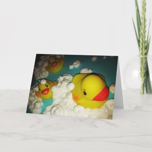 「バシャバシャ」誕生日カード カード (正面)