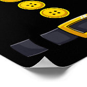 バシャフルなハロウィーン矮小衣装のカラーマッチング ポスター (角)