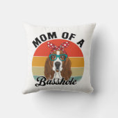 バショールおもしろいバセット犬の母 クッション (裏面)