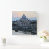 バシリカインローマ，イタリア スクエア壁時計 (ホーム)