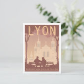 バシリカオブノートルダムリヨン有名なトラベルプレイス ポストカード (スタンド正面)