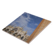 バシリカ会堂および鐘桜のセントマークの正方形のベニス タイル (側面)