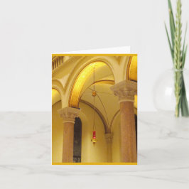 バシリカ教会と聖域ランプのノートカード ノートカード