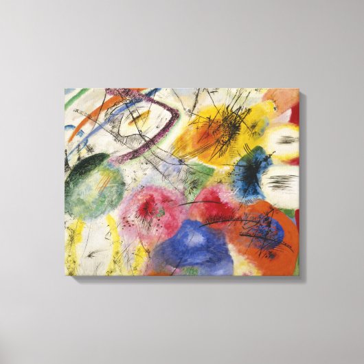 バシリーカンディンスキー – ブラックライン キャンバスプリント (正面)