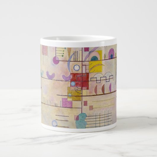 バシリーカンディンスキー – 優雅な登り ジャンボコーヒーマグカップ (正面)